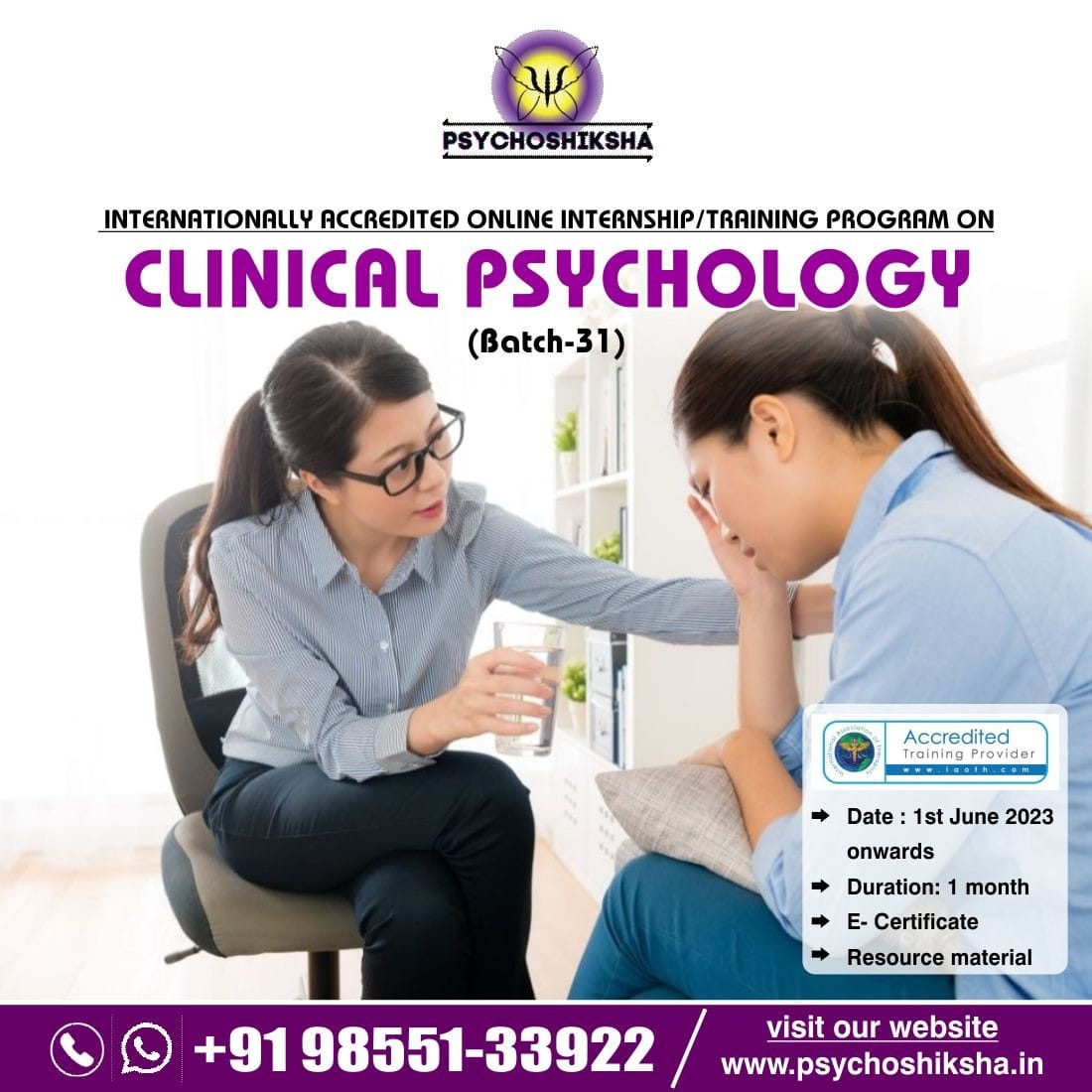 TRAINING & INTERNSHIP Psycho Shiksha